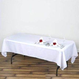 TABLECLOTH WHITE RECTANGLE 54″X120″-image